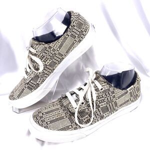 Vans Off the Wall Sneaker Shoes Women's Size 8.5 Lace Up Geometric Ultracush